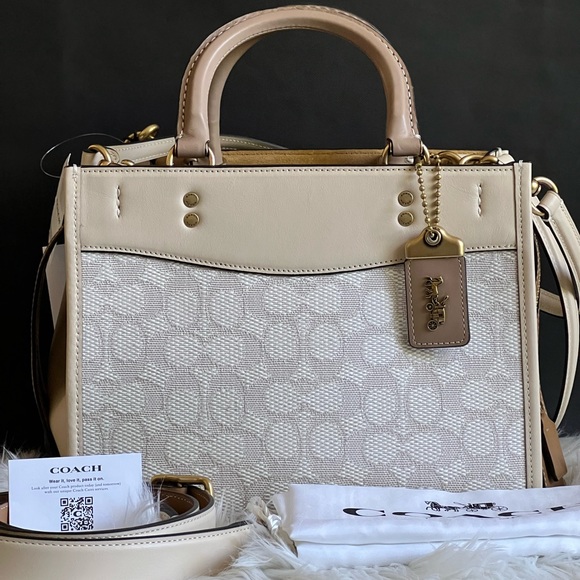 CA302 - Coach Rogue 25 In Signature Textile Jacquard - Picture 1 of 14